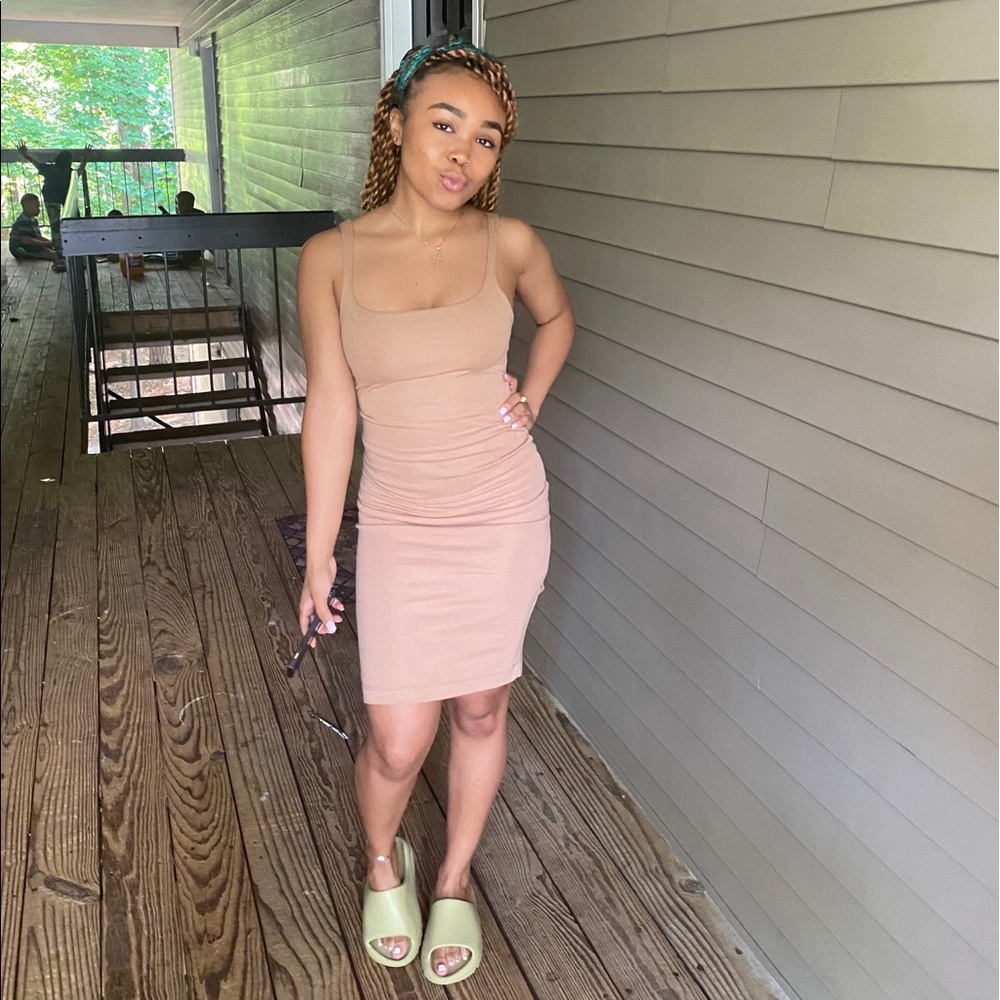 Tan Bodycon Dress